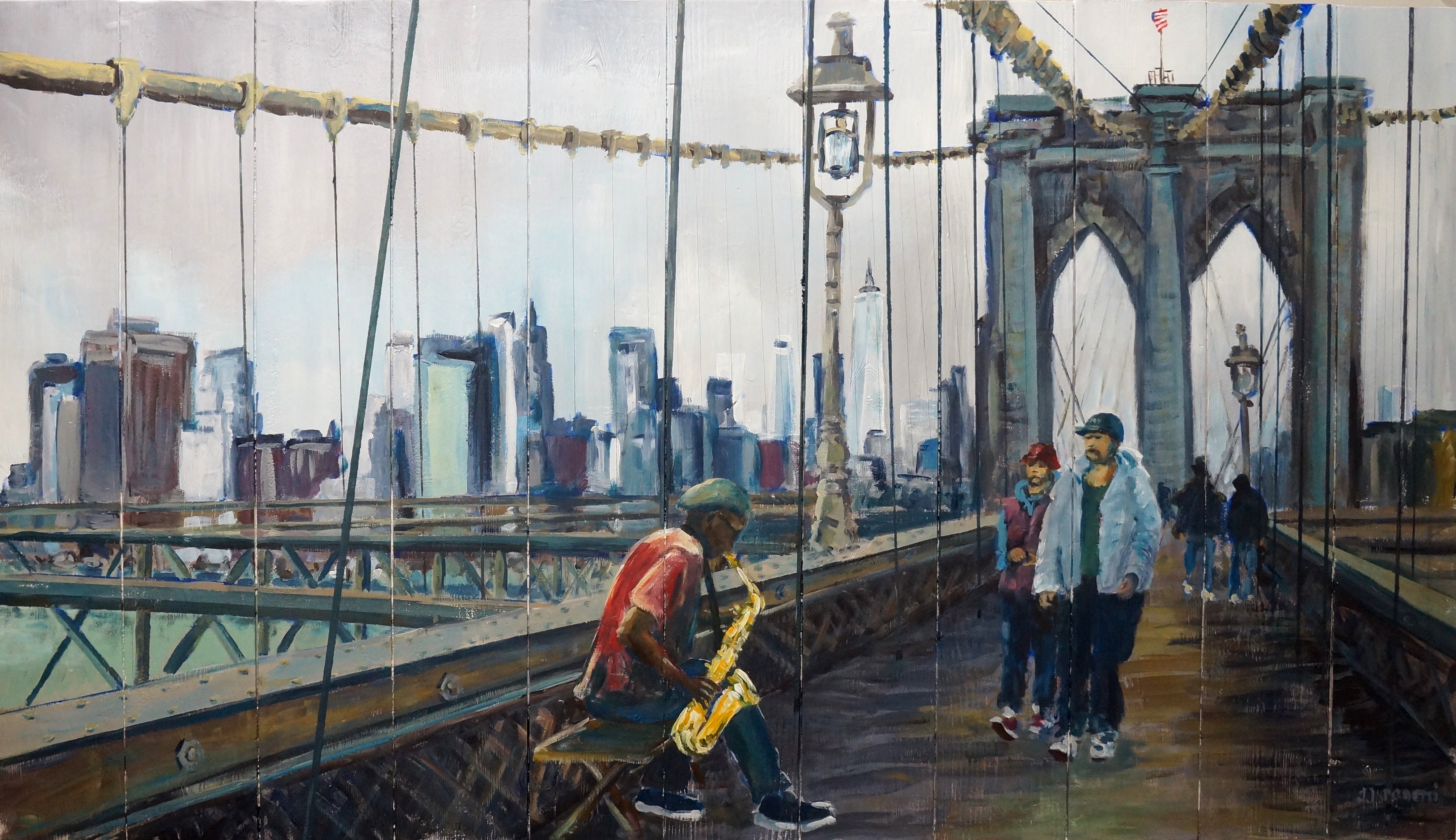 Jazz sur Brooklyn bridge 